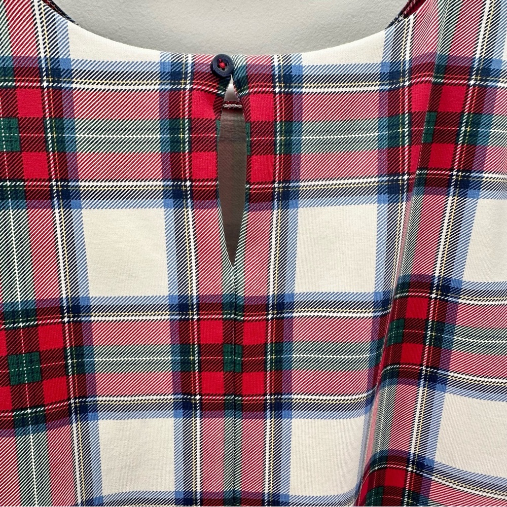 Vineyard Vines Tartan Plaid Short Sleeve Dress, Large - Picture 6 of 9